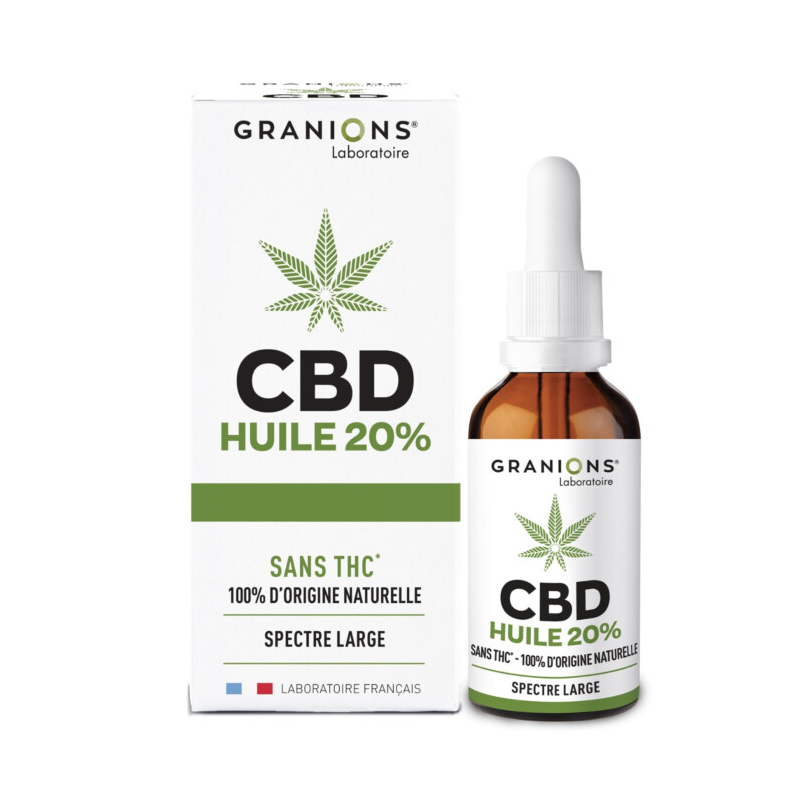 GRANIONS HUILE CBD 20% 10ML