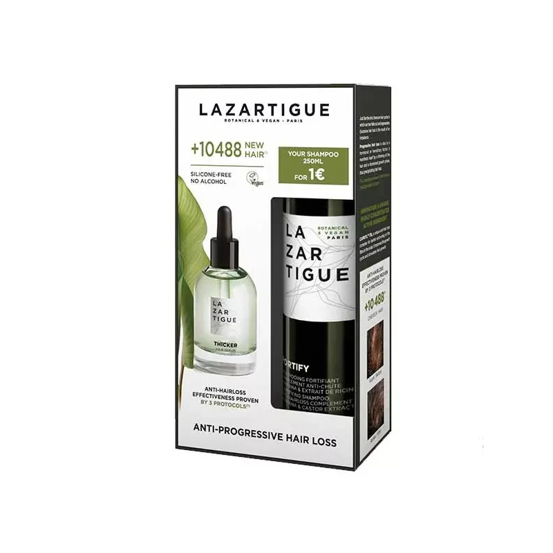 Lazartigue Coffret Anti-chute Progressive Sérum 50ml et Shampooing 250ml