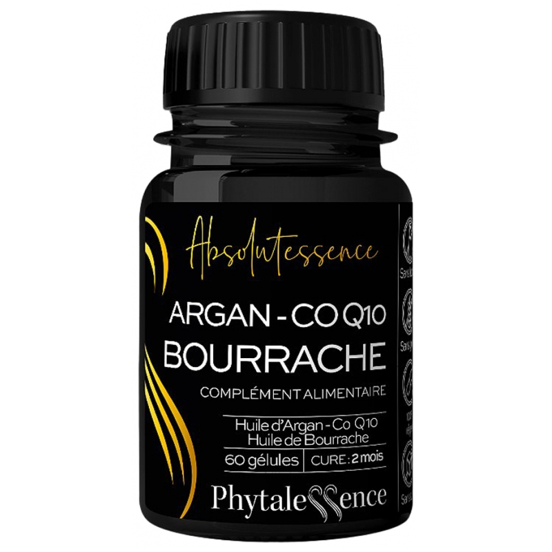 Phytalessence Argan Bourrache CO Q10 - 60 Gélules