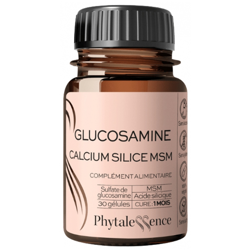 Phytalessence Glucosamine Calcium Silice MSM - 30 Gélules