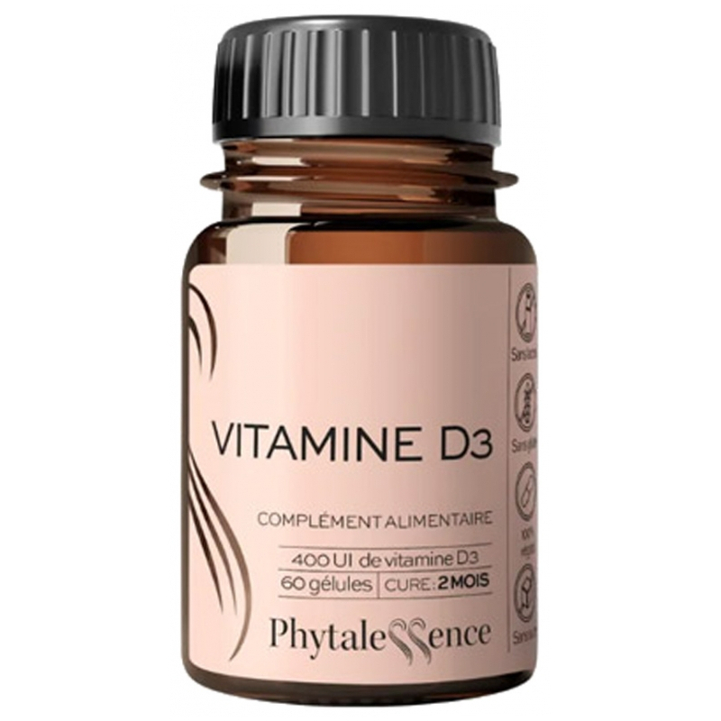 Phytalessence Vitamine D3 - 60 Gélules