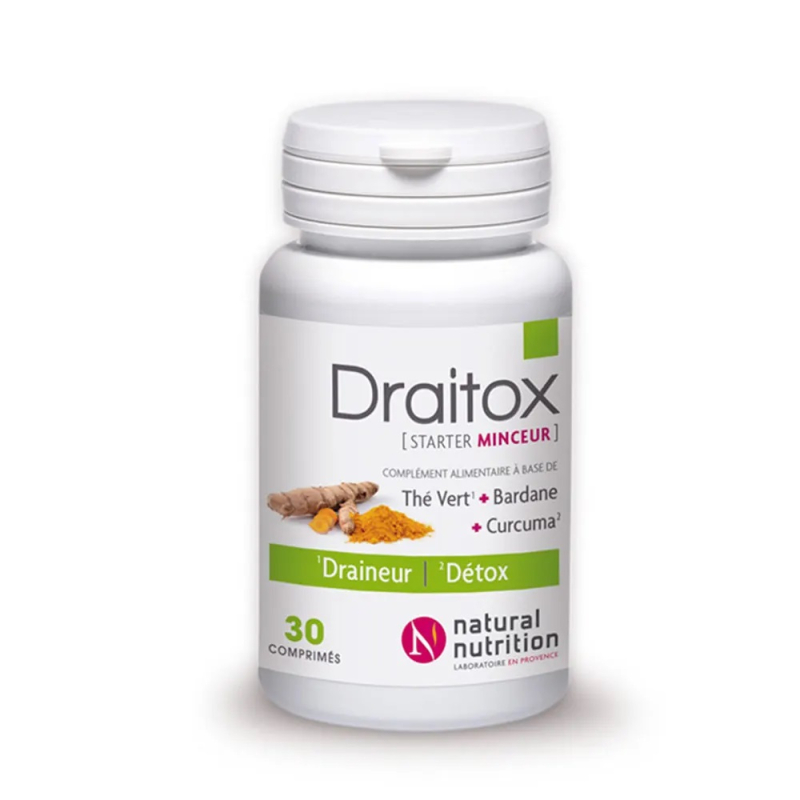 Natural Nutrition Draitox - 30 Comprimes