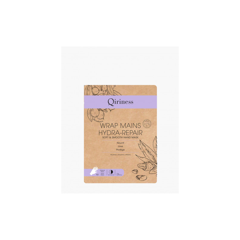 Qiriness Wrap Pieds Hydra-repair Masque Pieds - 2 unités 