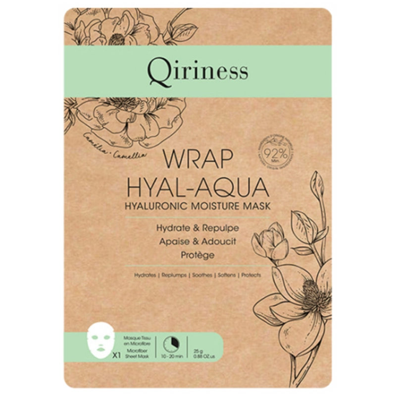 Qiriness Wrap Hyal-Aqua Masque Tissu - 1 unité 