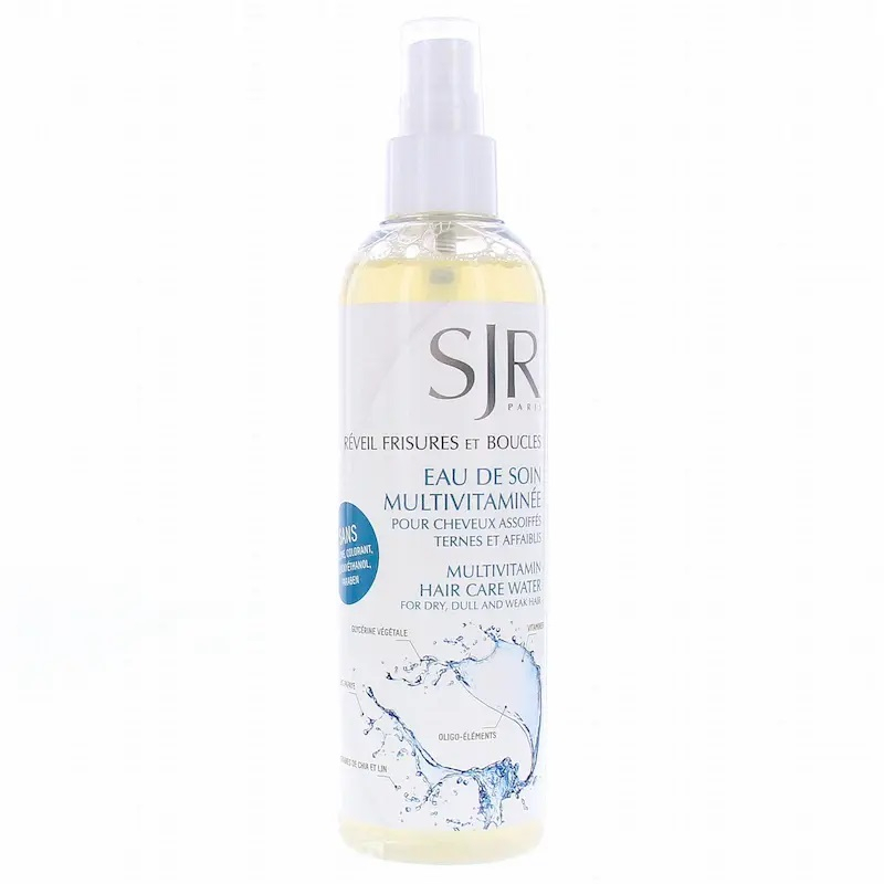 SJR Eau de Soin Multivitaminée Réveil Frisures et Boucles - Cheveux Bouclés, Frisés, Assoiffés et Ternes - 250ml