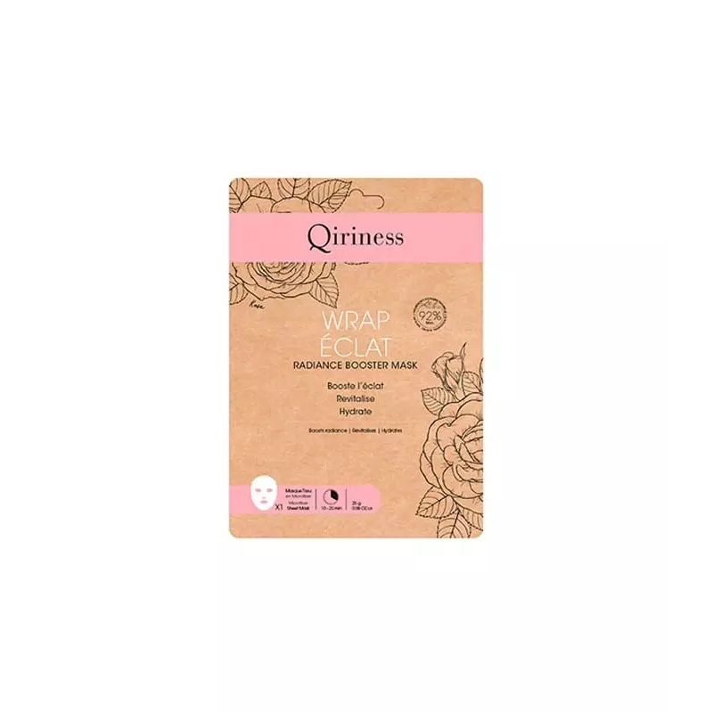 Qiriness Wrap Éclat Masque Tissu Visage - 2 unités 