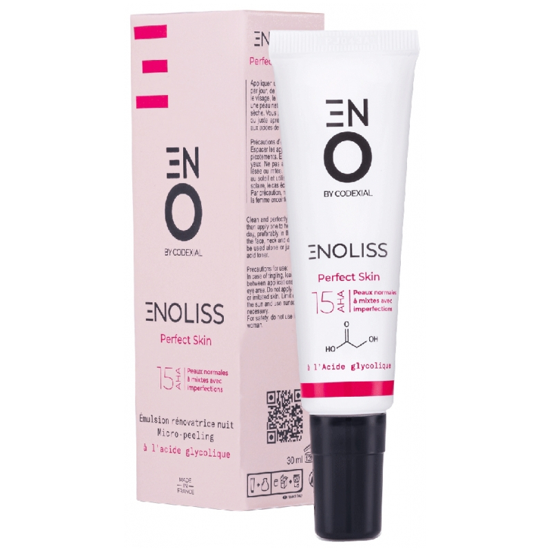 Codexial Enoliss Perfect Skin 15 AHA Émulsion Rénovatrice Nuit Micro-Peeling - 30 ml