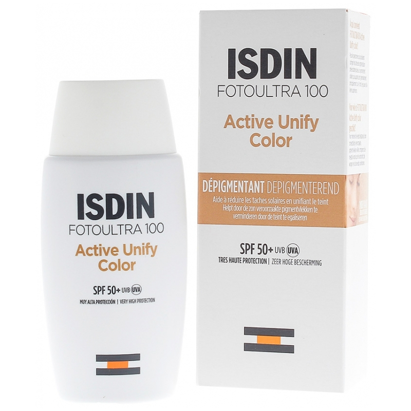 Isdin FotoUltra 100 Active Unify Color Dépigmentant SPF50+ - 50 ml