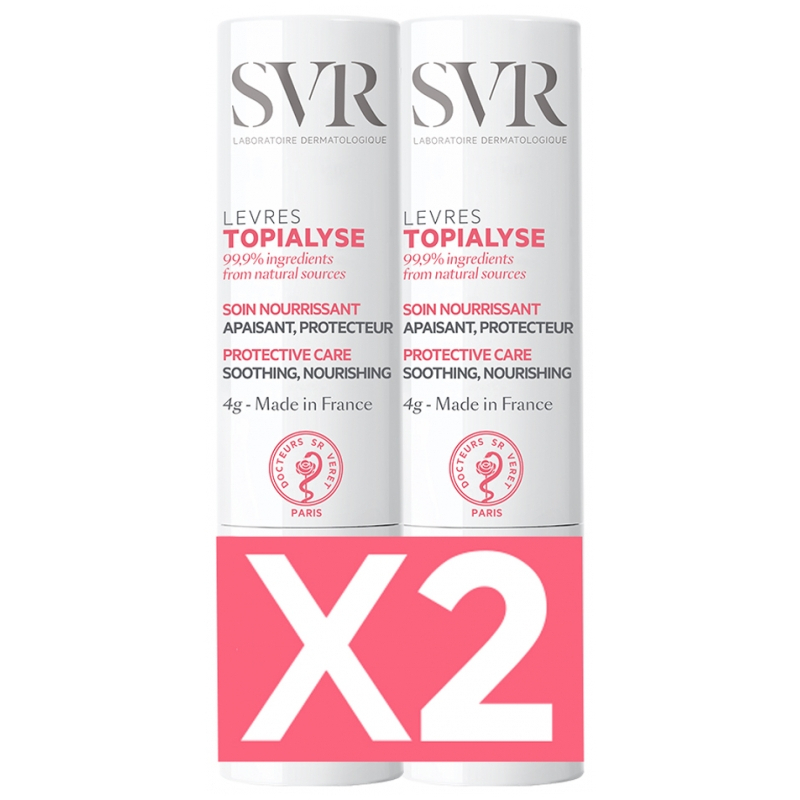 SVR Topialyse Lèvres - Lot de 2 x 4 g