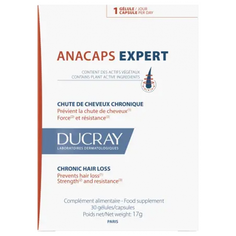 Ducray Anacaps Expert Chute de Cheveux Chronique - 30 Gélules