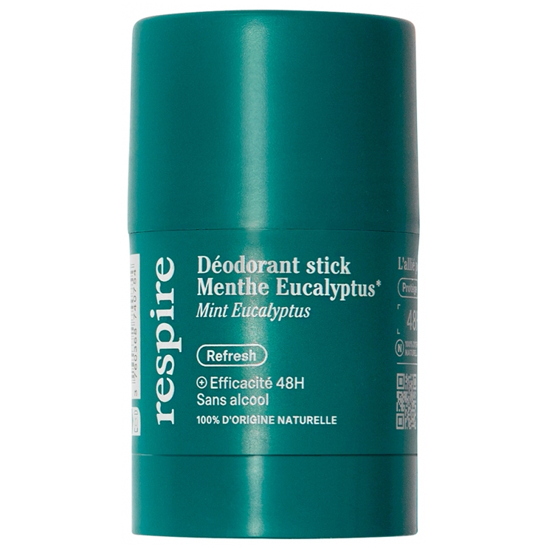 Respire Déodorant Stick Menthe Eucalyptus Bio - 50 g