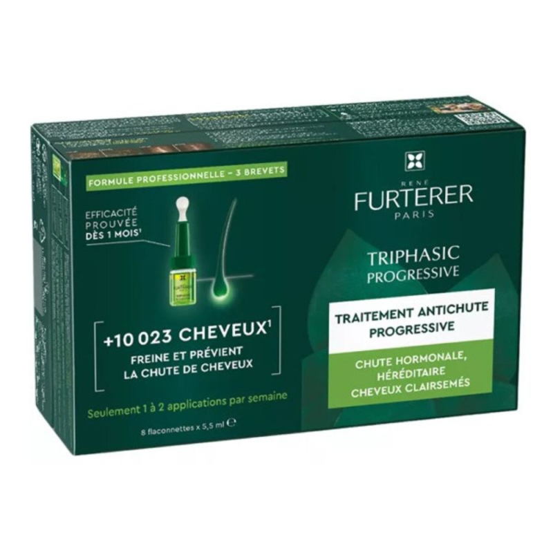 René Furterer Triphasic Progressive Anti-Hair Loss Treatment - 8 x 5.5ml