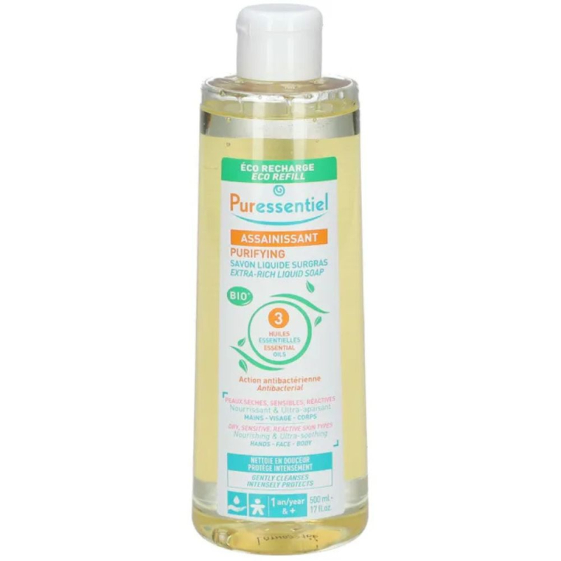 Puressentiel Savon Liquide Surgras ASSAINISSANT Eco-Recharge - 500ml