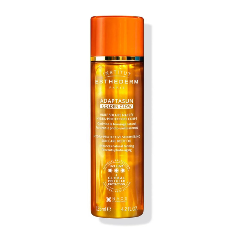 Esthederm ADAPTASUN GOLDEN GLOW Huile Solaire Nacrée Hydra-Protectrice - 125ml