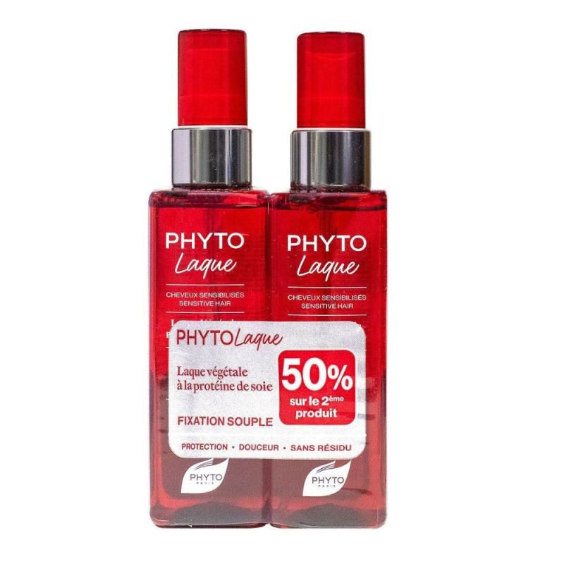 Phyto Phytolaque Soie Laque Végétale Fixation Naturelle - Lot De 2 x 100 ml