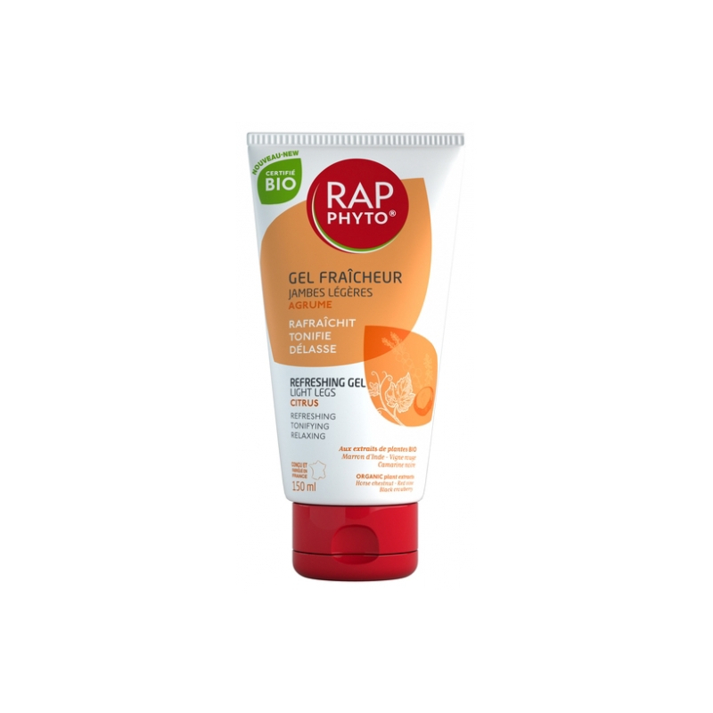 Rap Phyto Gel Fraîcheur Jambes Légères Agrume Bio - 150 ml