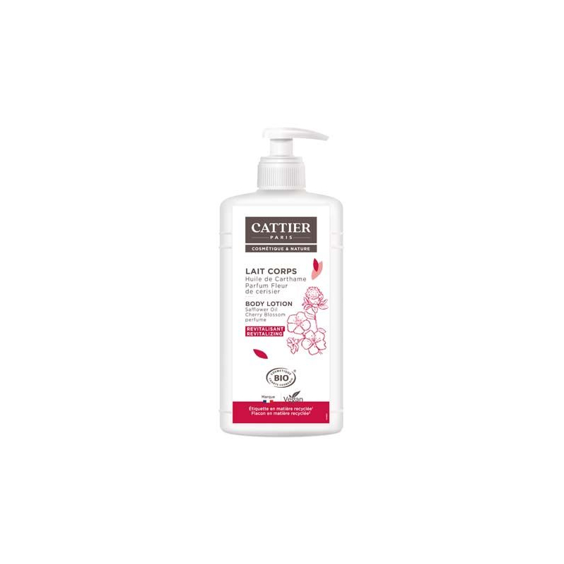Cattier Lait corps revitalisant Fleur de cerisier BIO - 500mL