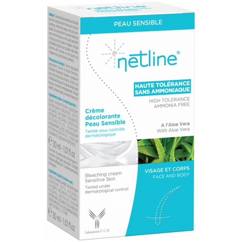 Netline Crème Décolorante Peau Sensible - 2 tubes 