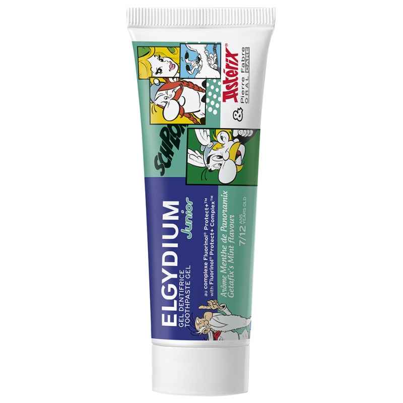 Elgydium Gel Dentifrice Junior Protection Caries 7/12 Ans Menthe de Panoramix - 50 ml