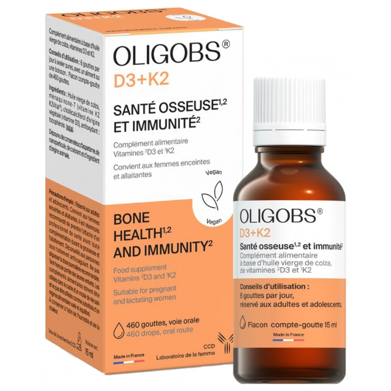 Laboratoire CCD Oligobs D3+K2 - 15 ml