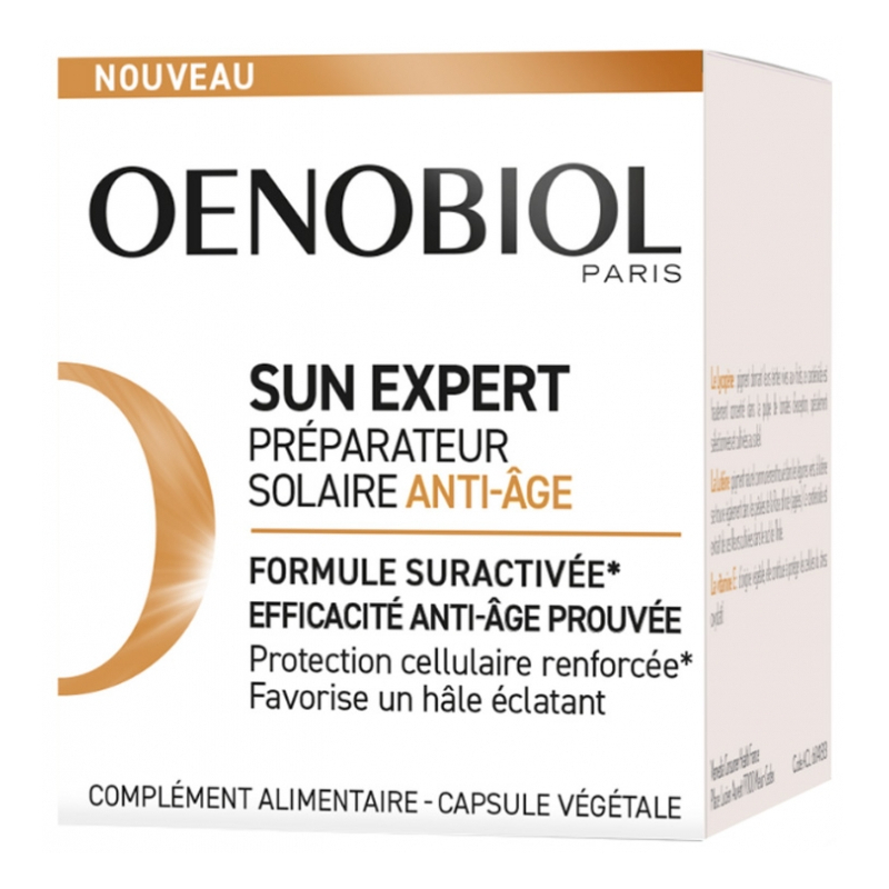 Oenobiol Sun Expert Préparateur Solaire Anti-Âge - 30 Capsules