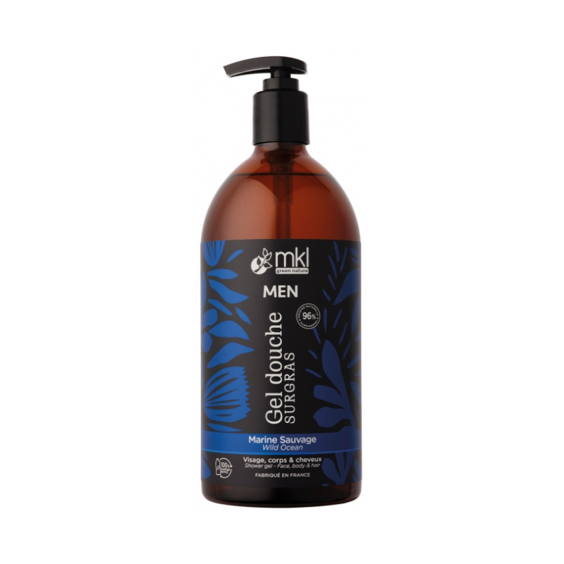 MKL Green Nature Men Gel Douche Surgras Marine Sauvage - 1 L