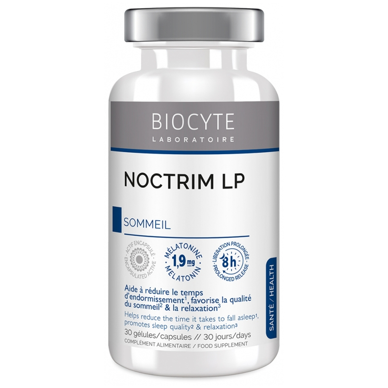 Biocyte Noctrim LP Sommeil Mélatonine 1,9 mg - 30 Gélules