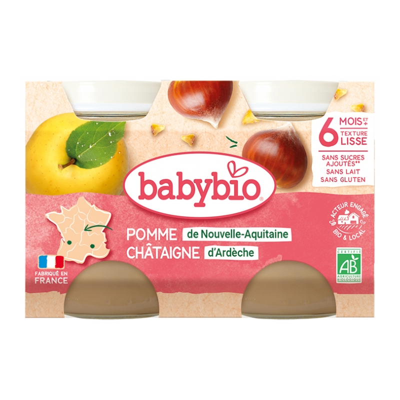 Babybio Pomme Châtaigne 6 Mois et +...