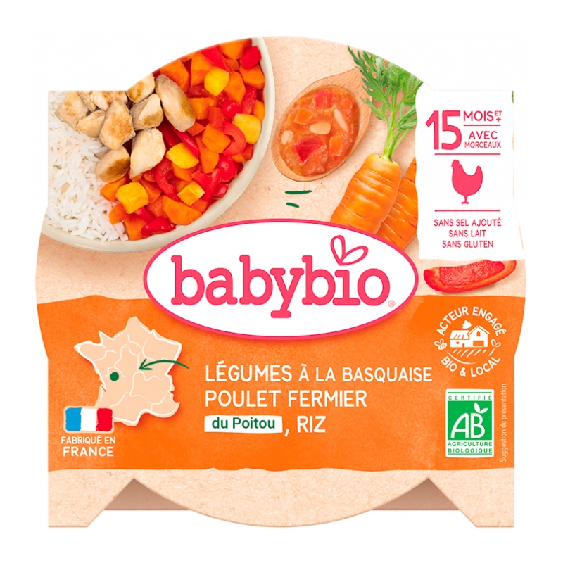 Babybio Légumes à la Basquaise Poulet...