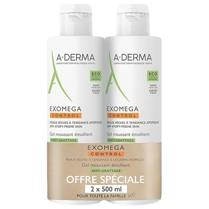 A-DERMA Exomega Control Gel Moussant...