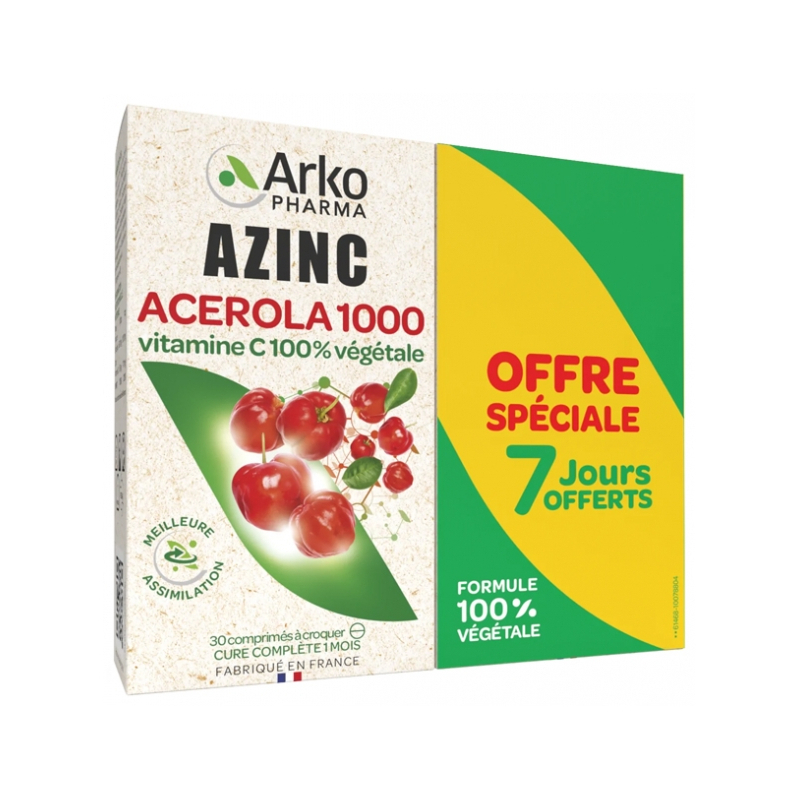 Arkopharma Azinc Acérola 1000 - Lot...