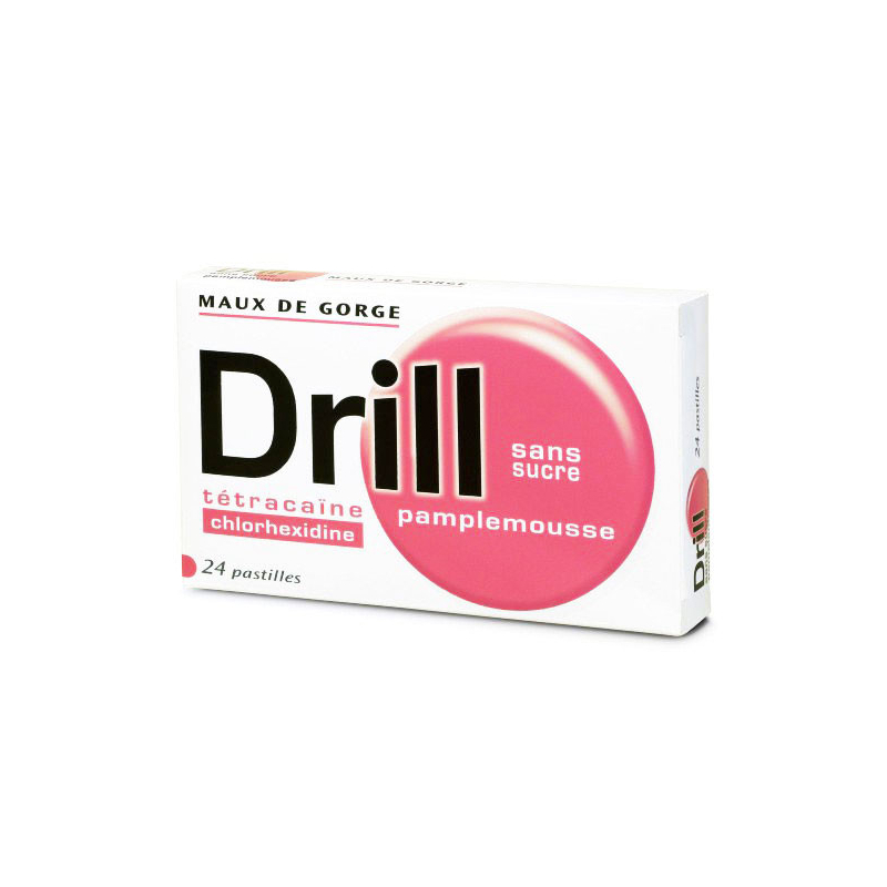 PASTILLES DRILL PAMPLEMOUSSE SANS SUCRE